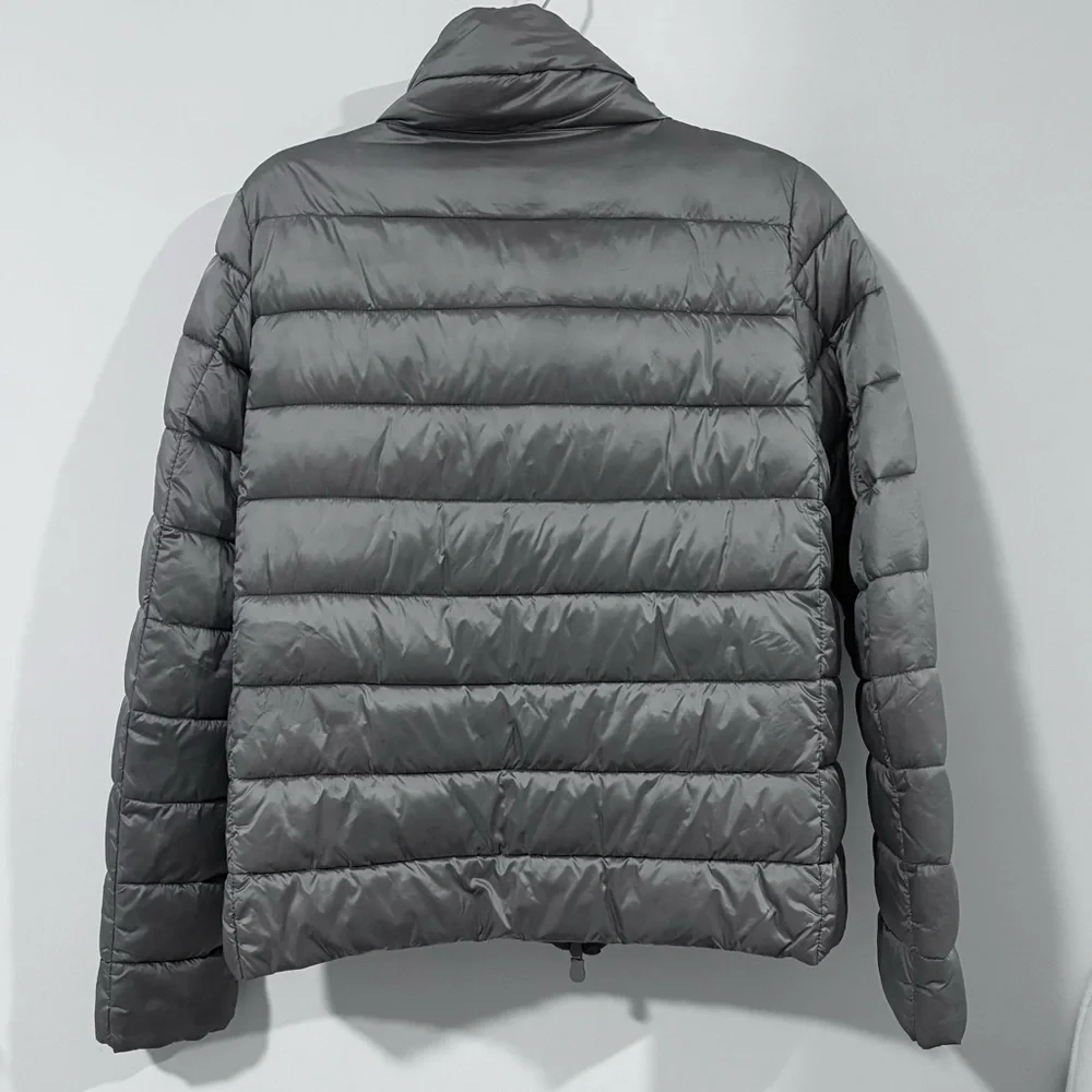 SAVE THE DUCK Stand Up Collar Grey Puffer Jacket - Picture 5 of 9